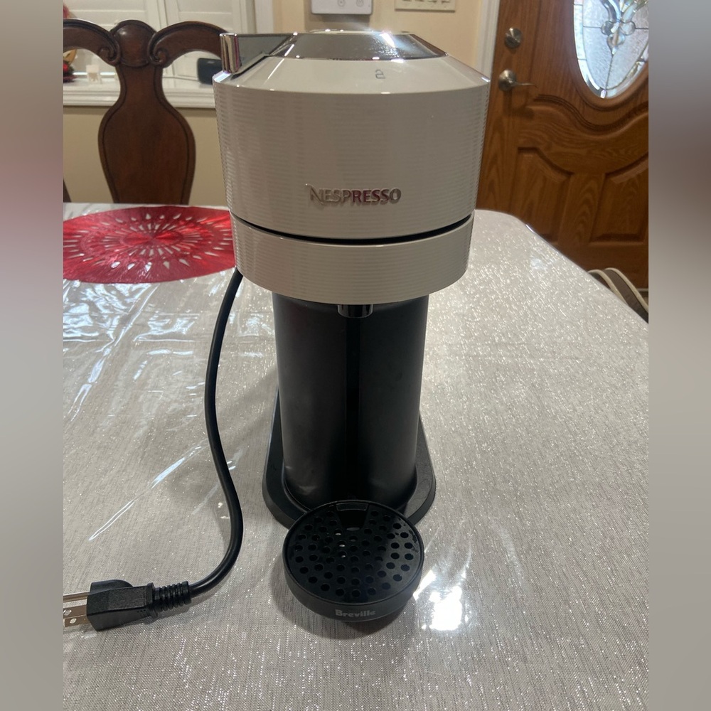 Nespresso Machine in Cream and Black